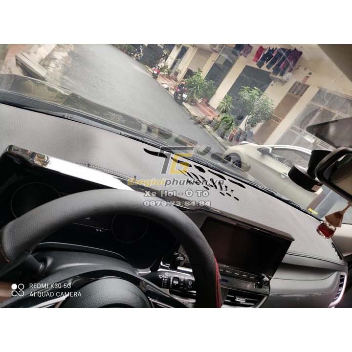 Thảm da Taplo dành cho KIA Seltos vân Carbon cao cấp