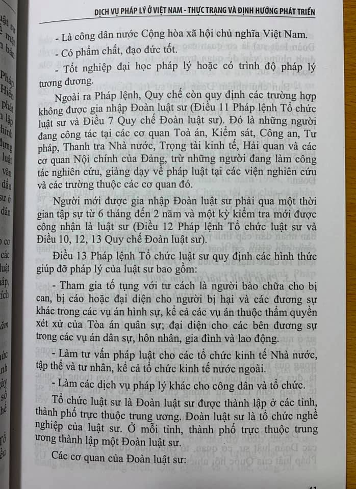 Dịch Vụ Pháp Lý ở Việt Nam Thực Trạng Và Định Hướng Phát Triển