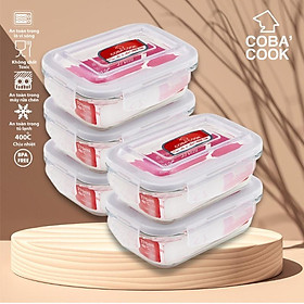 Bộ 5 hộp thủy tinh COBA