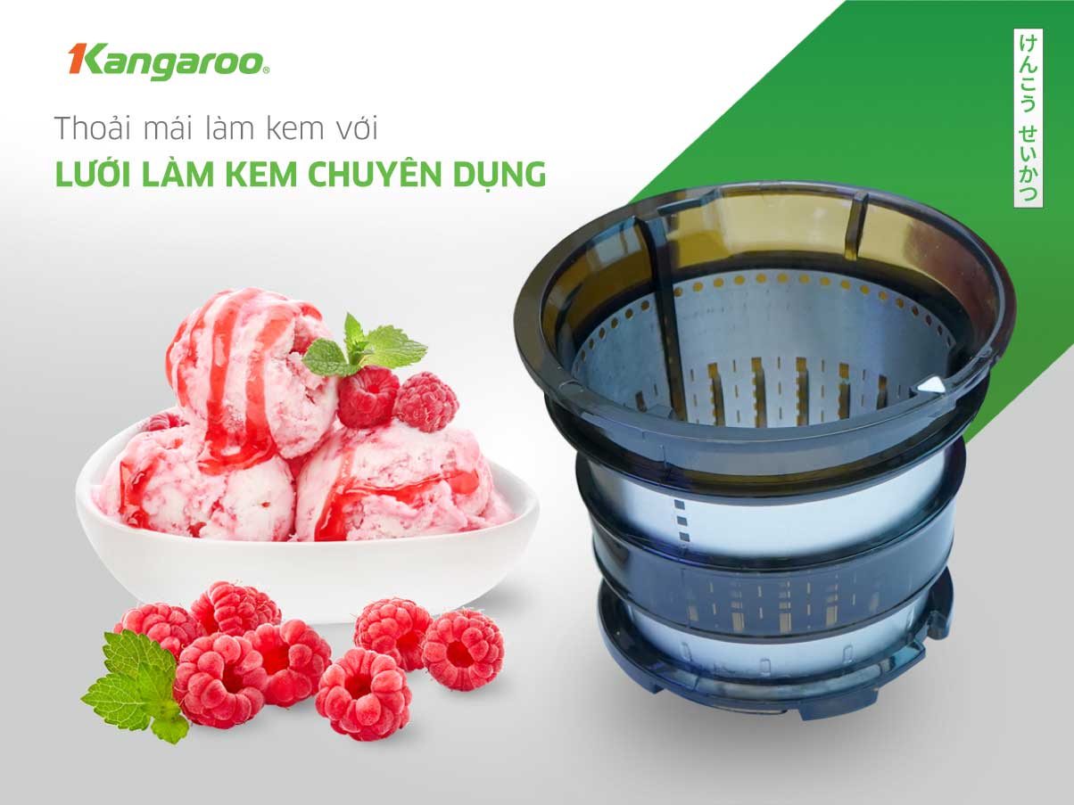 MÁY ÉP TRÁI CÂY KANGAROO KG200SJD1 (MÁY ÉP CHẬM 665ml - 200W) Hàng Chính Hãng)