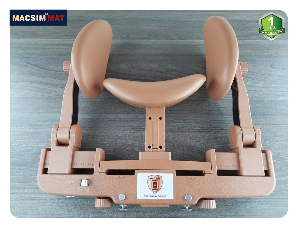 Gối tựa đầu ô tô cao cấp nhãn hiệu Macsim mã CHP02B màu nâu