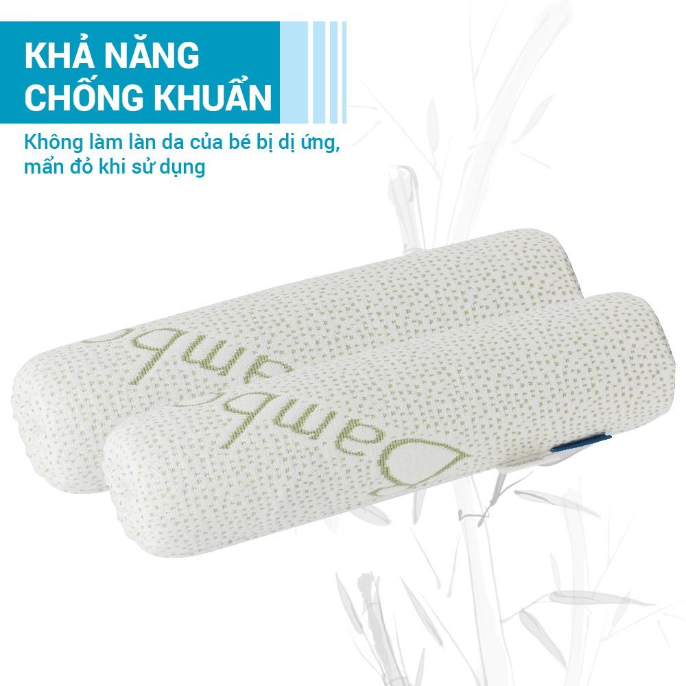 Gối chặn cho bé vải sợi tre bamboo kháng khuẩn cho bé Comfybaby CFN02