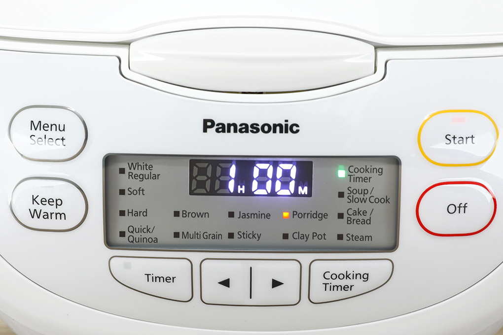 Nồi cơm điện tử Panasonic SR-CP108NRAM 1Lít - Hàng Chính Hãng, Bảo hành 12 tháng , Chất lượng Nhật Bản