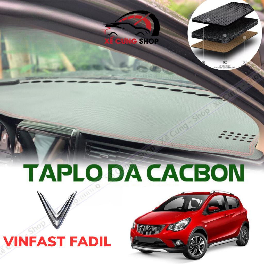 Thảm Taplo Da Carbon Xe Vinfast Fadil cao cấp đời 2019-2023