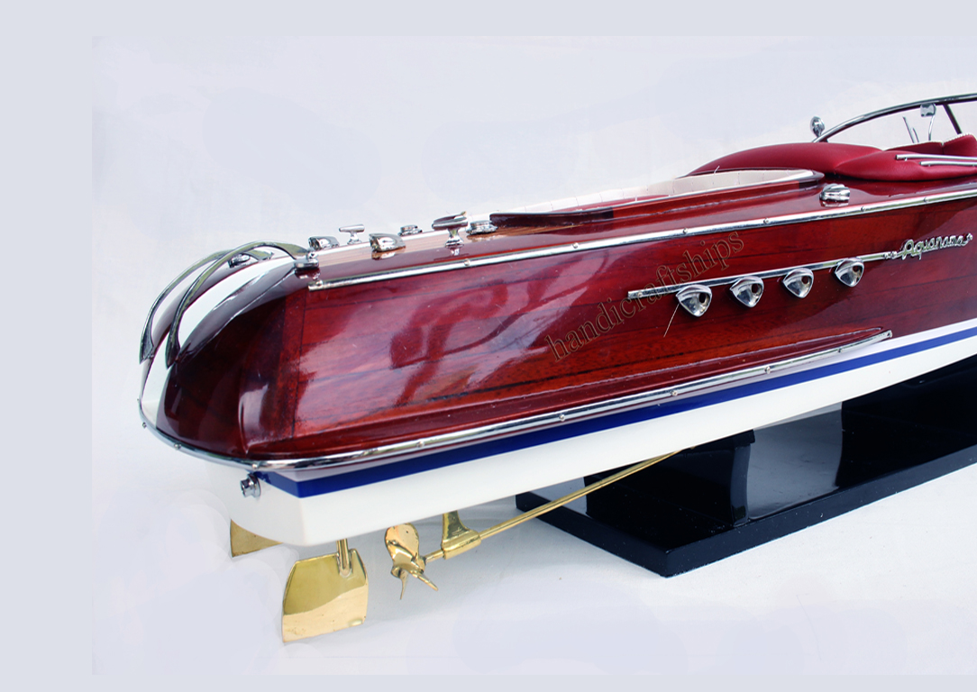 Mô hình tàu cao tốc Riva Aquarama 50cm (Nệm đỏ trắng)
