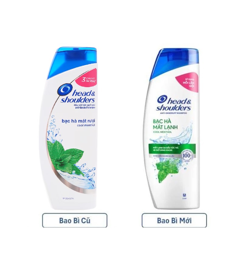 Dầu Gội Head & Shoulders Bạc Hà Mát Rượi 330ml