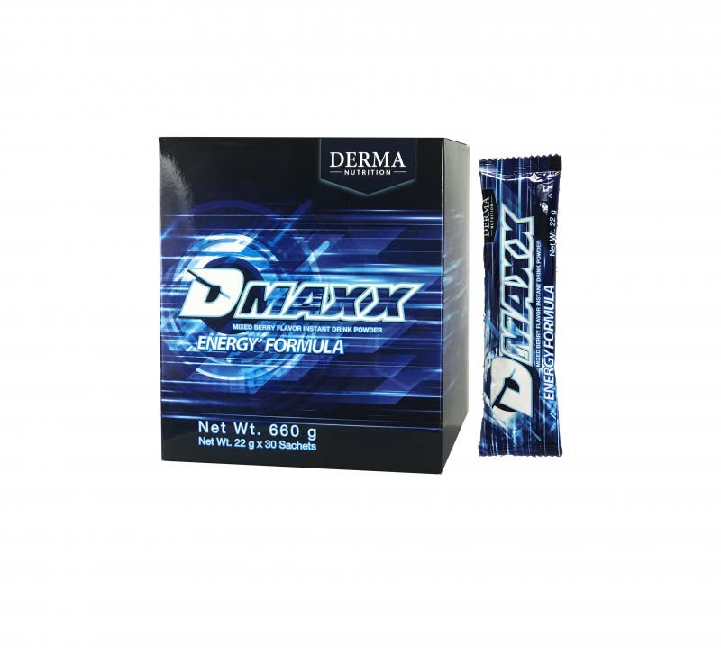 DMAXX thức uống bổ sung vitamin năng lượng có đường DAMODE 14 gói dùng thử màu xanh