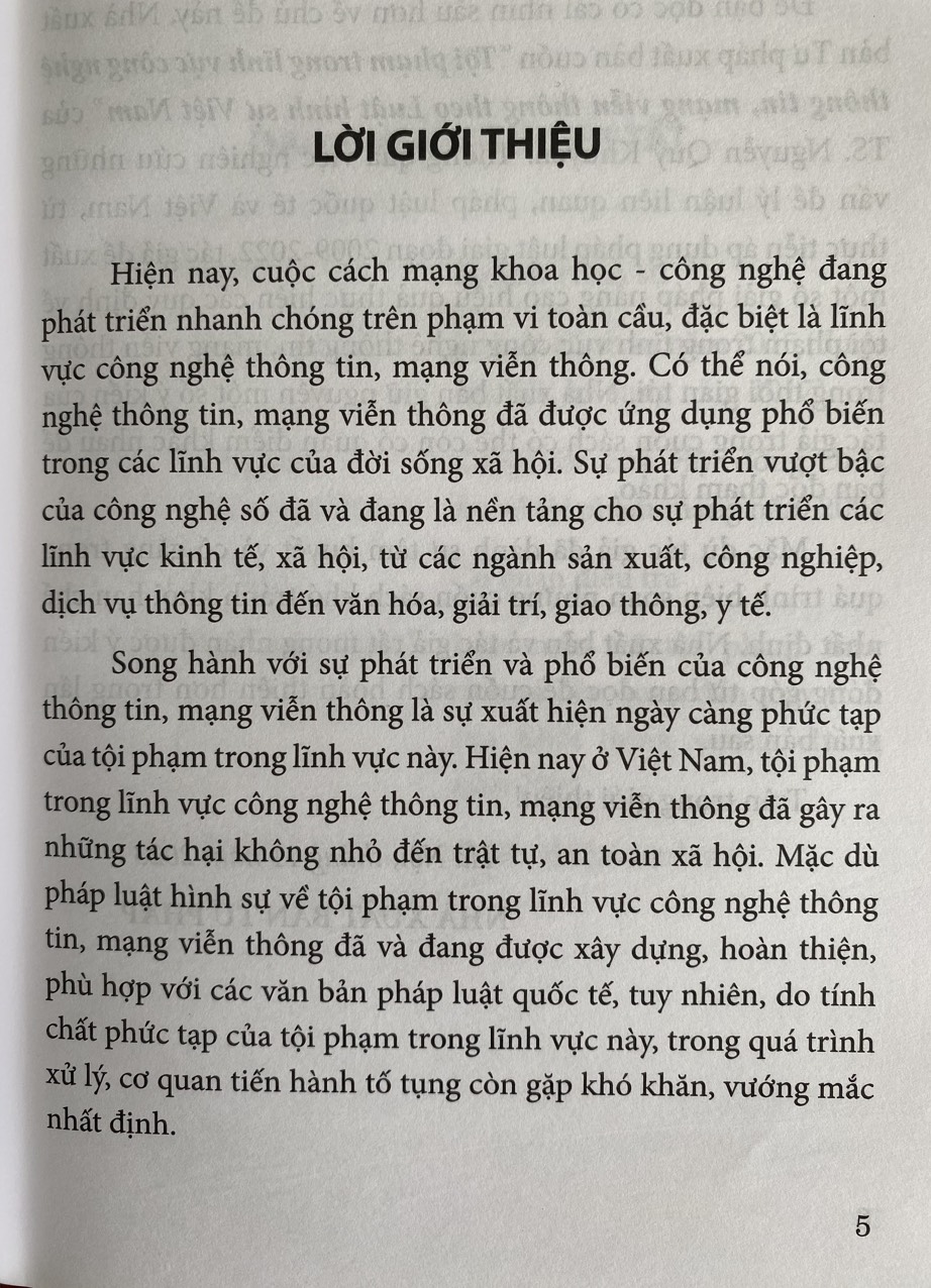 Tội Phạm Trong Lĩnh Vực Công Nghệ Thông Tin, Mạng Viễn Thông Theo Luật Hình Sự Việt Nam
