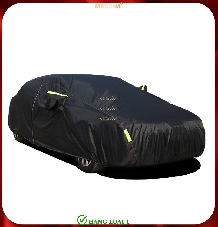Bạt phủ ô tô VOLKSWAGEN TOUAREG nhãn hiệu Macsim sử dụng trong nhà và ngoài trời chất liệu Polyester - màu đen