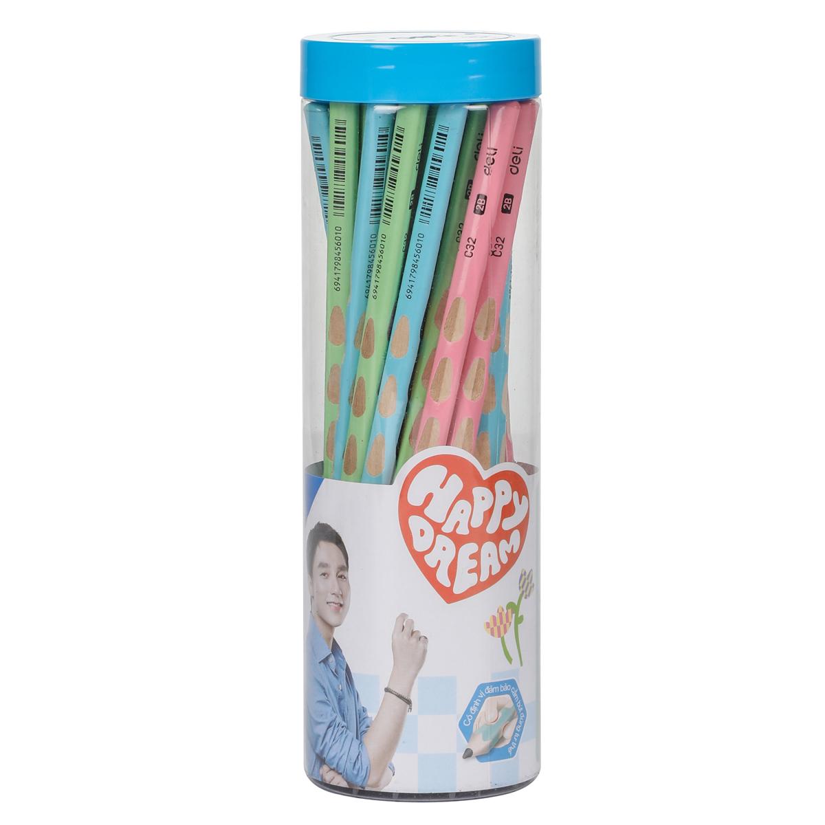 Bút Chì Định Vị Deli 2B - Phiên Bản Sơn Tùng M-TP Giới Hạn - Deli C32-2B - Màu Xanh Lá