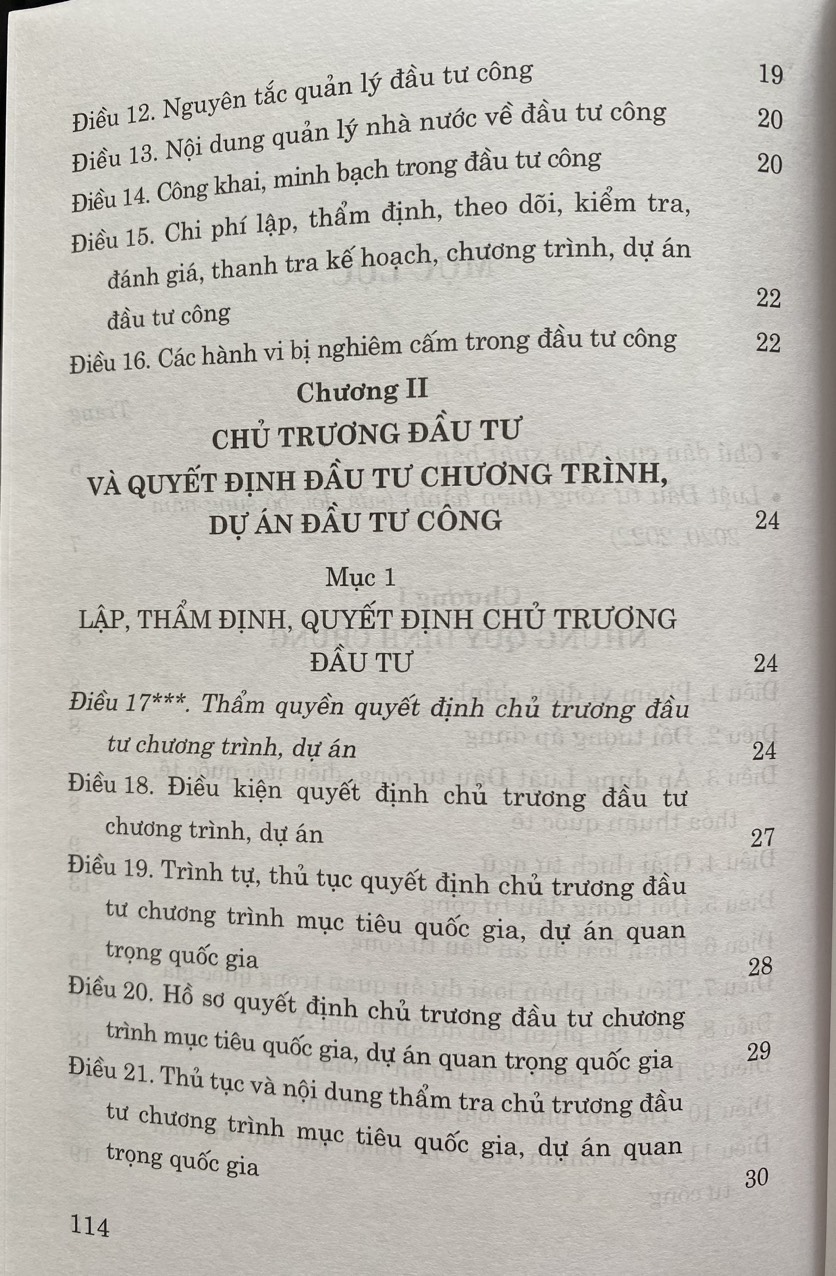 Luật Đầu Tư Công ( Hiện Hành ) ( Sửa đổi, Bổ sung năm 2020, 2022)