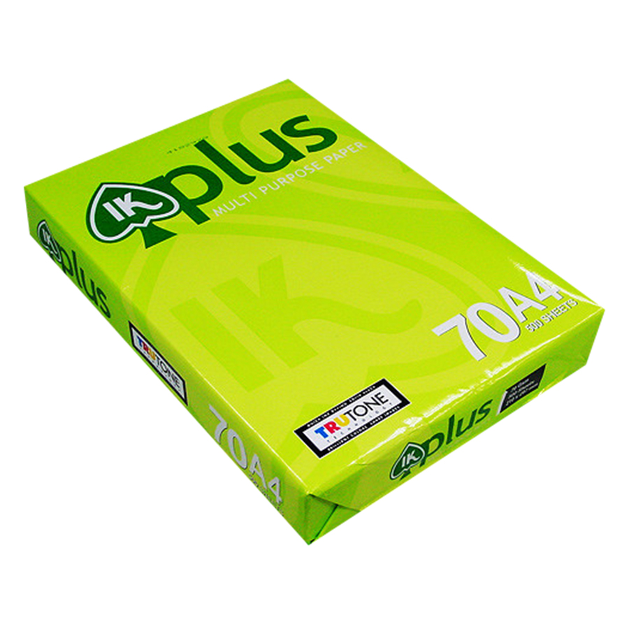 Thùng 5 Ream Giấy In Photo A4 IK Plus DL 70gsm
