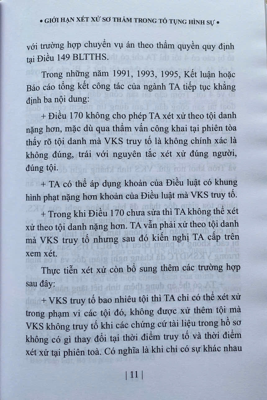 Giới Hạn Xét Xử Sơ Thẩm Trong Tố Tụng Hình Sự