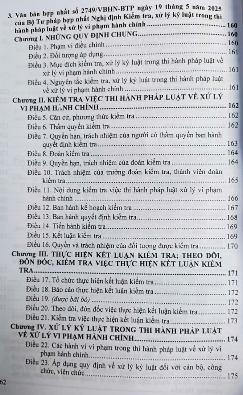 Luật Xử Lý Vi Phạm Hành Chính (sửa đổi, bổ sung năm 2025) các văn bản quy định chi tiết và biện pháp thi hành