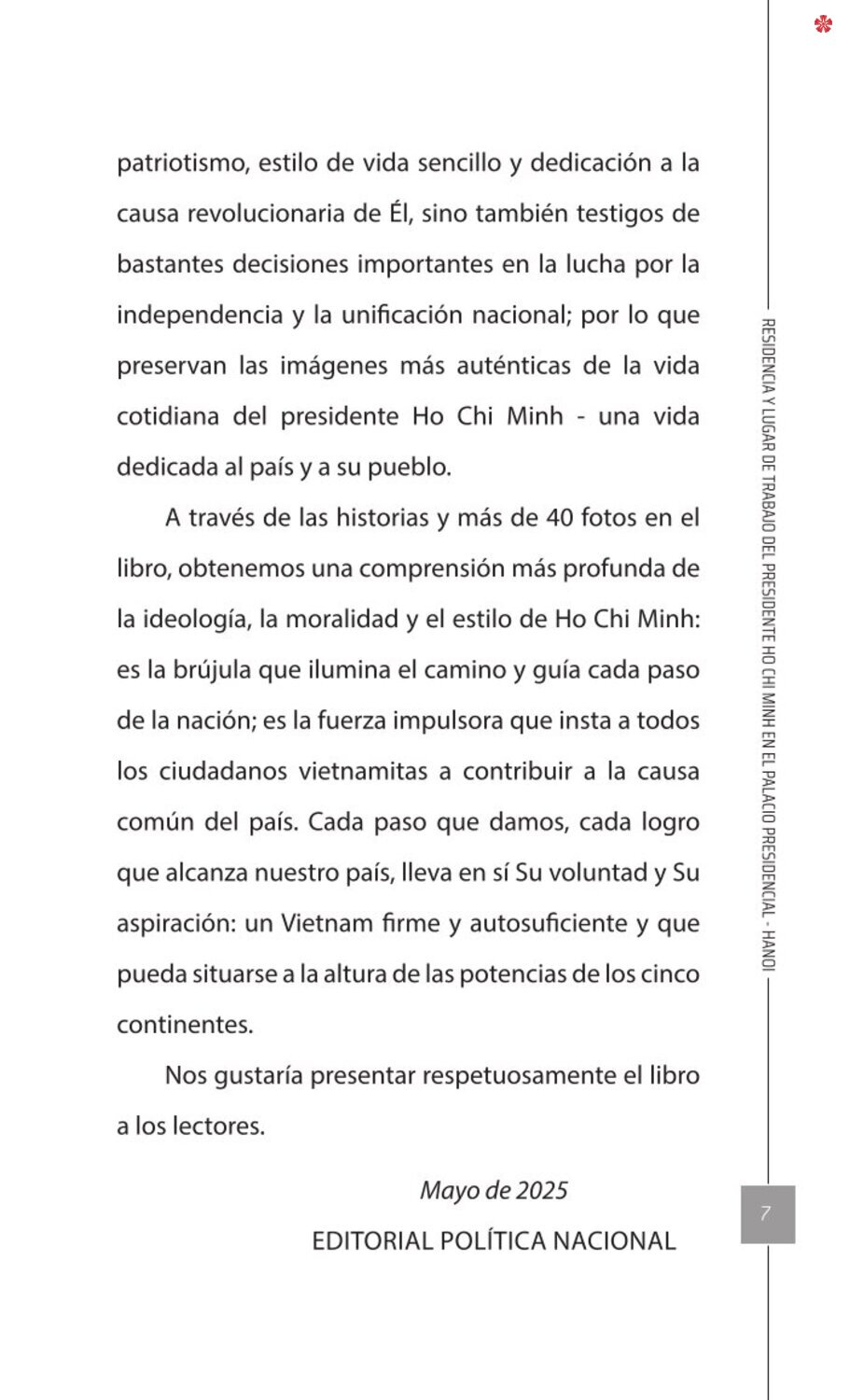Residencia y lugar de trabajo del presidente Ho Chi Minh en el Palacio Presidencial - Hanoi