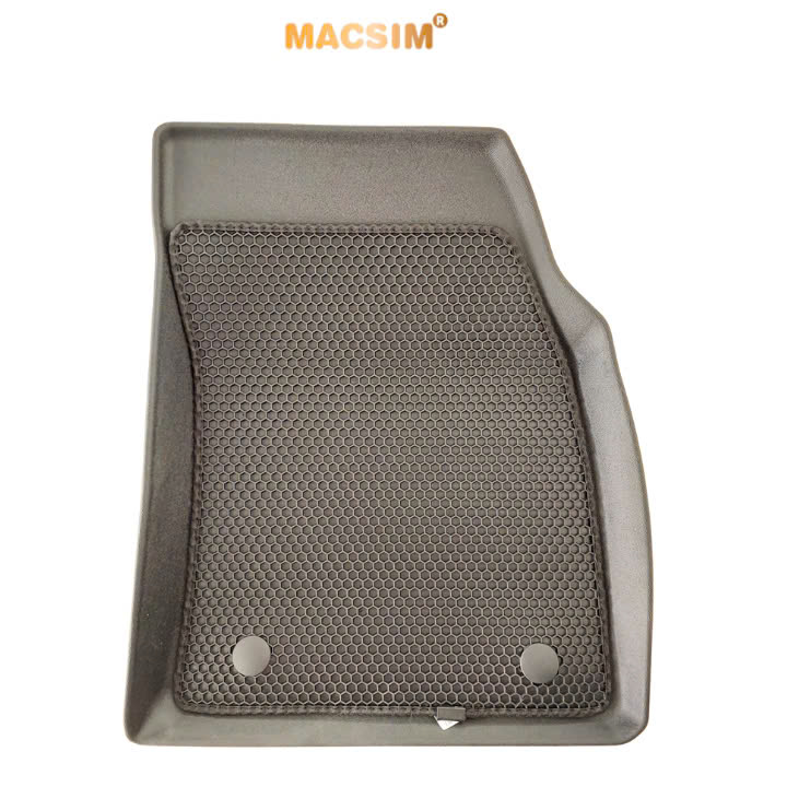 Thảm ô tô(sd1)2 lớp dạng lưới lục giác màu đen cho xe Ford Territory - bề mặt cao su siêu sạch