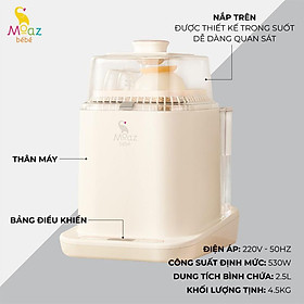 Máy rửa bình sữa tiệt trùng sấy khô Moaz BéBé MB-064