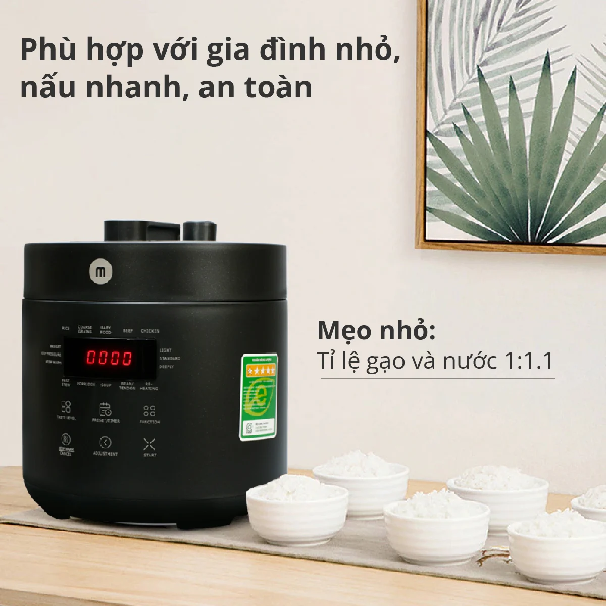 Nồi cơm điện Mishio - Hàng chính hãng