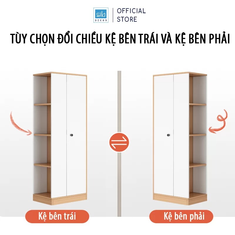 Tủ Quần Áo Phối Ngăn Để Đồ Đa Năng, Nhỏ Gọn Thương Hiệu SIB Decor TA14