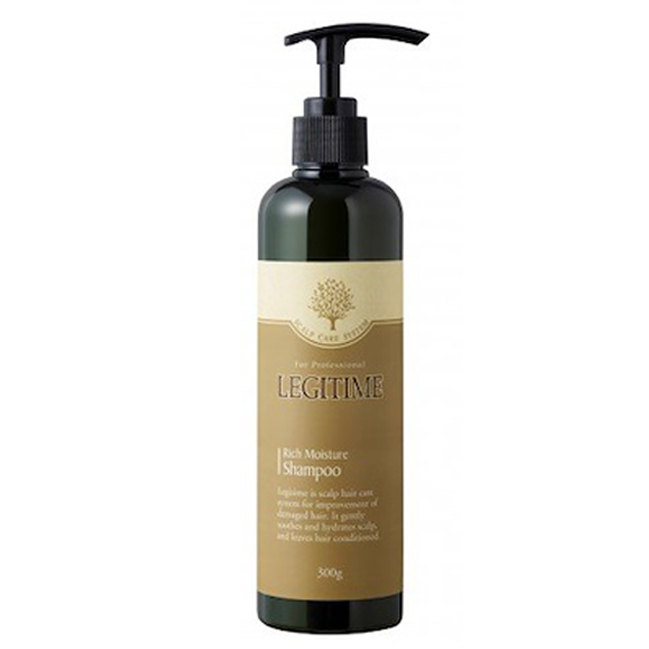 Dầu gội thảo dược Legitime Rich Moisture Shampoo sạch gàu Hàn Quốc 300ml dành cho tóc khô tặng móc khóa