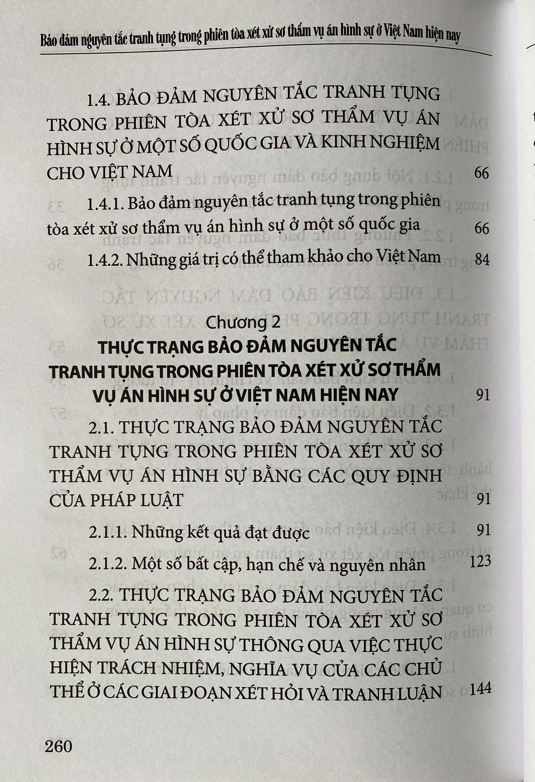 Bảo Đảm Nguyên Tắc Tranh Tụng Trong Phiên Toà Xét Xử Sơ Thẩm Vụ Án Hình Sự Ở Việt Nam Hiện Nay
