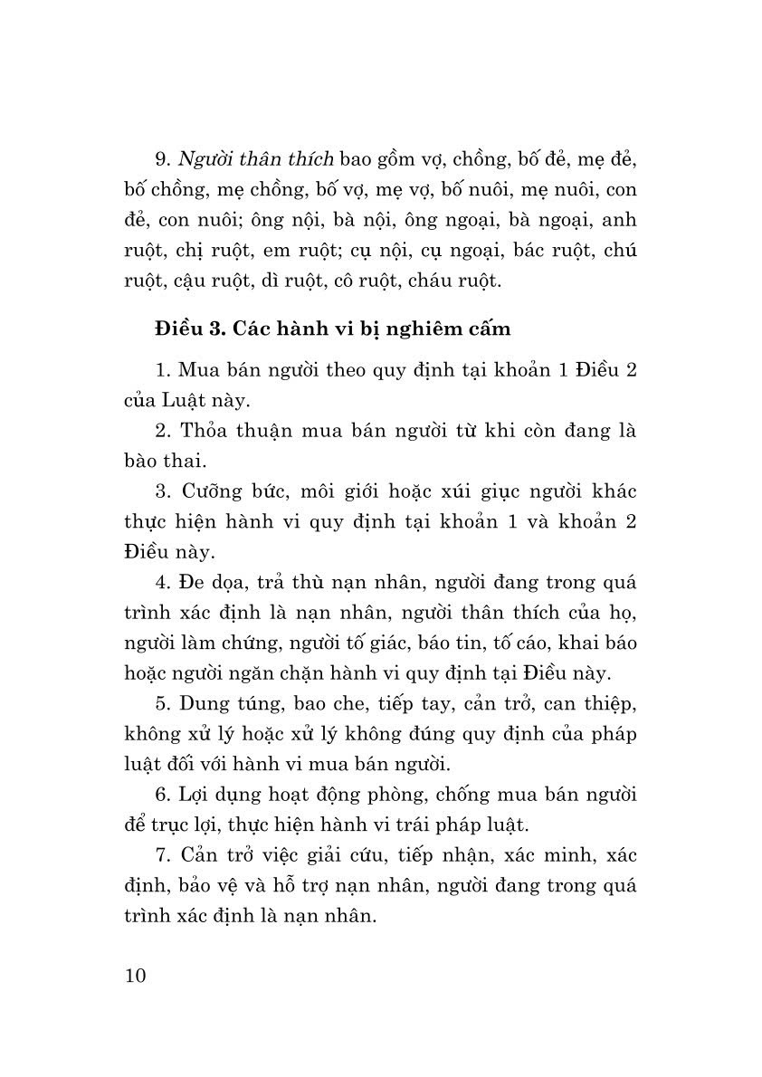 Luật Phòng, chống mua bán người năm 2024