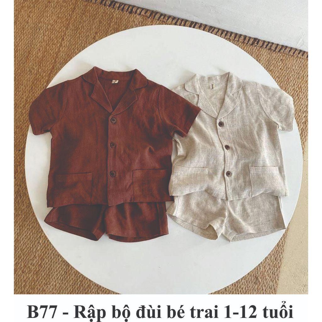 Rập giấy A0 bộ cổ danton bé mã B77 - bản vẽ