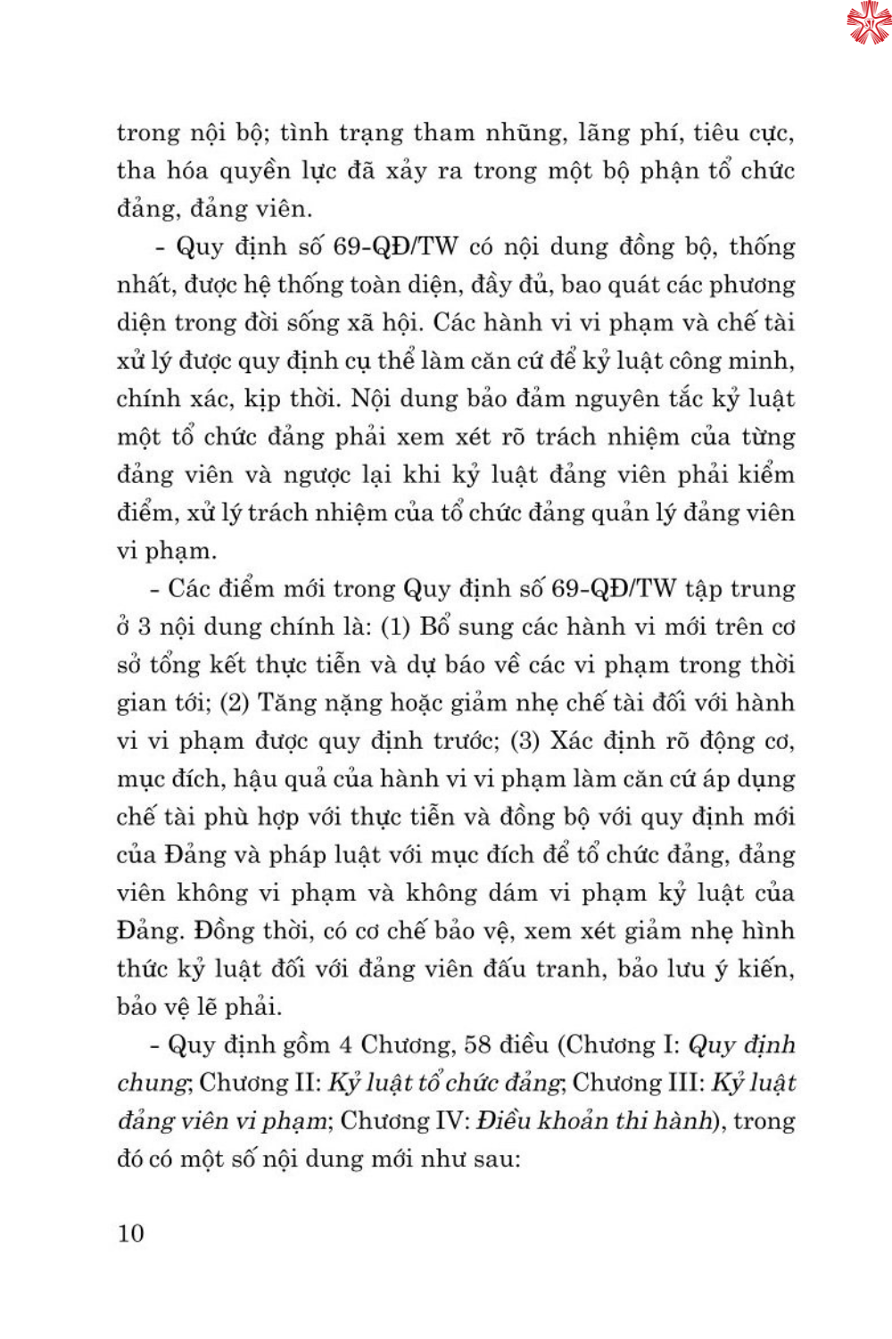 Hỏi - đáp về xử lý vi phạm kỷ luật của Đảng (bản in 2024)