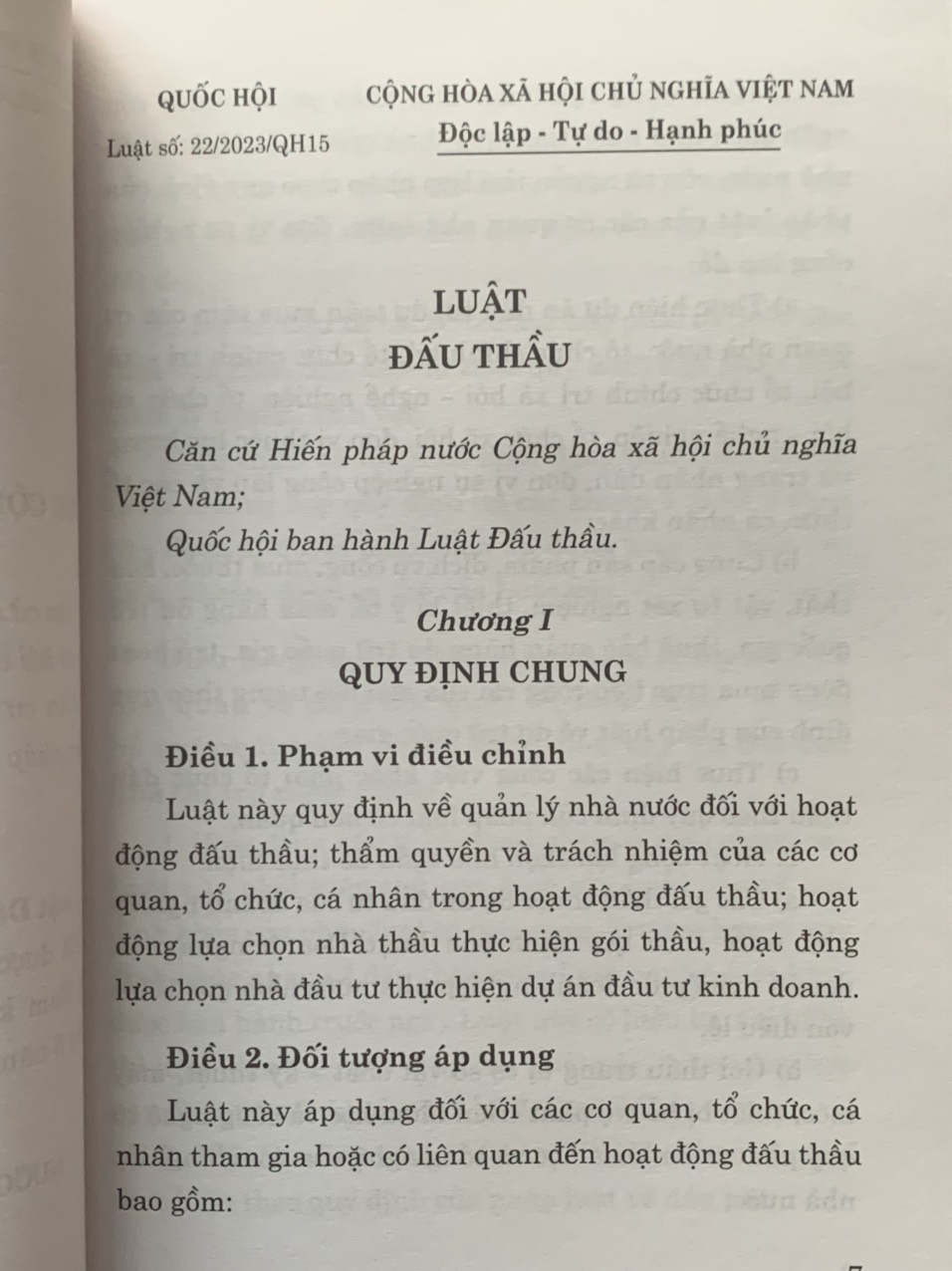 Luật Đấu Thầu (hiệu lực thi hành từ ngày 01/01/2024)
