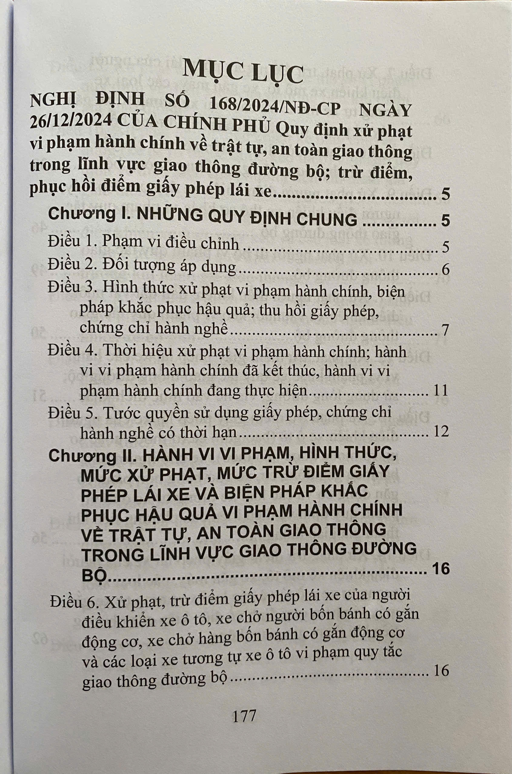 Quy Định Xử Phạt Vi Phạm Hành Chính Về Trật Tự, An Toàn Giao Thông Trong Lĩnh Vực Giao Thông Đường Bộ; Trừ Điểm, Phục Hồi Điểm Giấy Phép Lái Xe