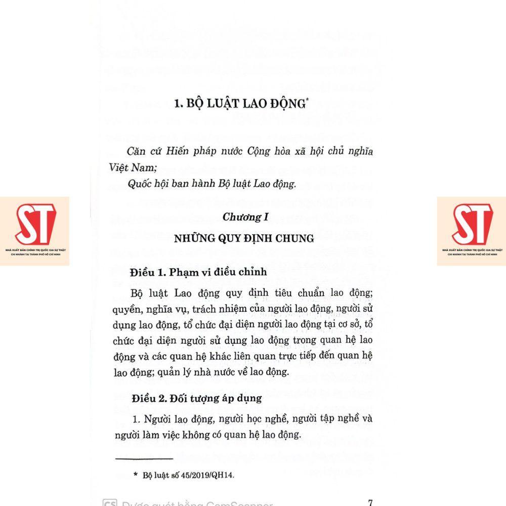 Sách - Bộ Luật Lao Động Năm 2019 Và Văn Bản Hướng Dẫn Thi Hành - NXB Chính Trị Quốc Gia