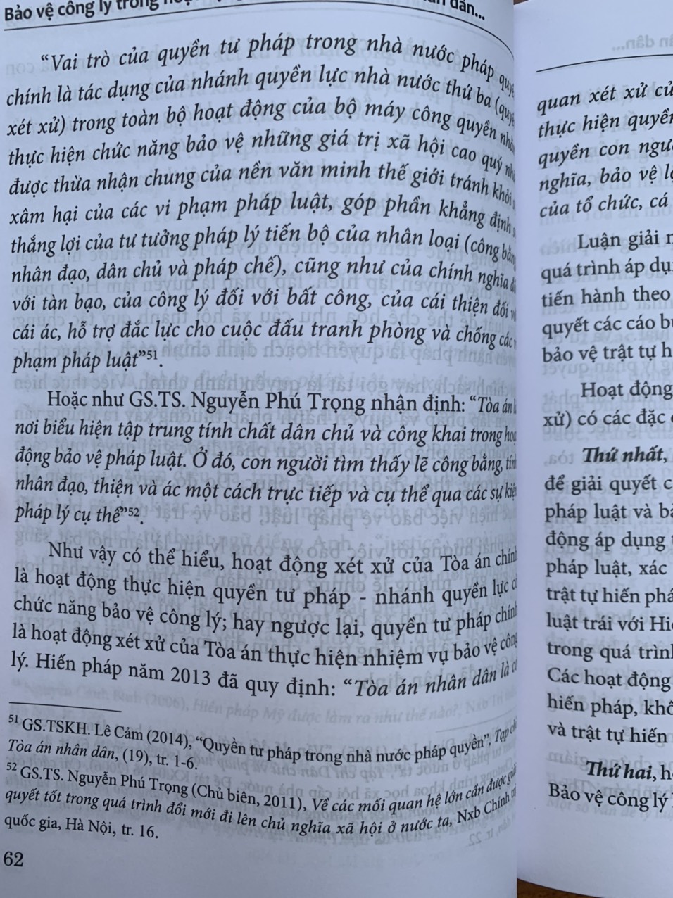 Bảo vệ công lý trong hoạt động xét xử của Tóa án nhân dân ở Việt Nam hiện nay