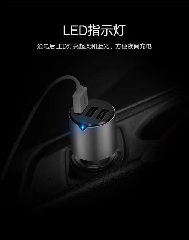 Ugreen UG40733CD165TK 29W màu Bạc Bộ sạc ô tô 3 cổng USB cao cấp - HÀNG CHÍNH HÃNG