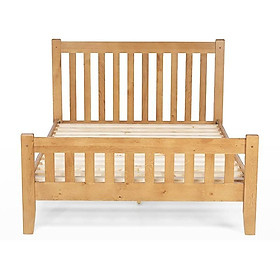 Giường đơn Rustic gỗ sồi