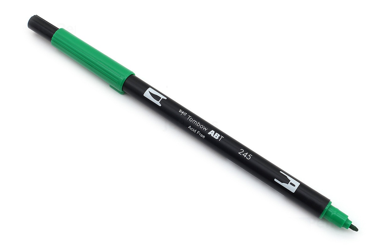 Bút lông cọ hai đầu Tombow ABT Dual Brush Pen - Brush/ Bullet - Aqua (401)