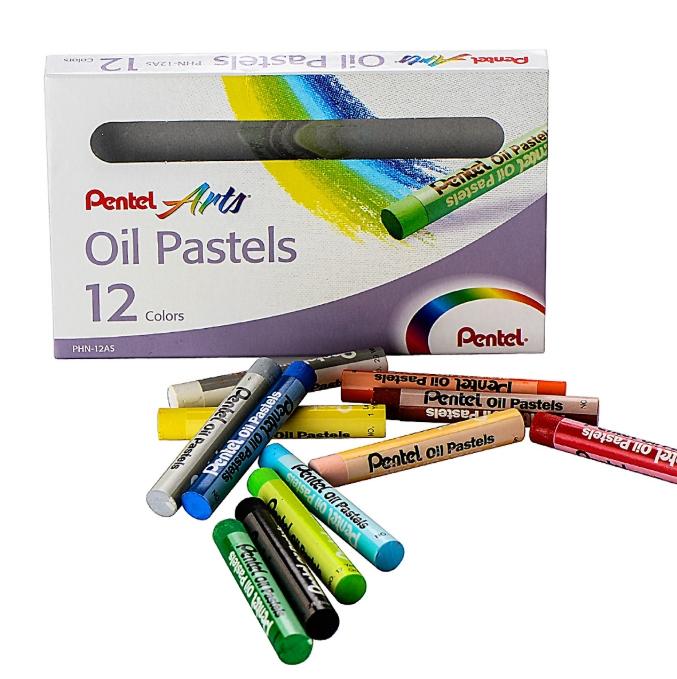 Sáp Dầu 12 Màu Pentel PHN-12