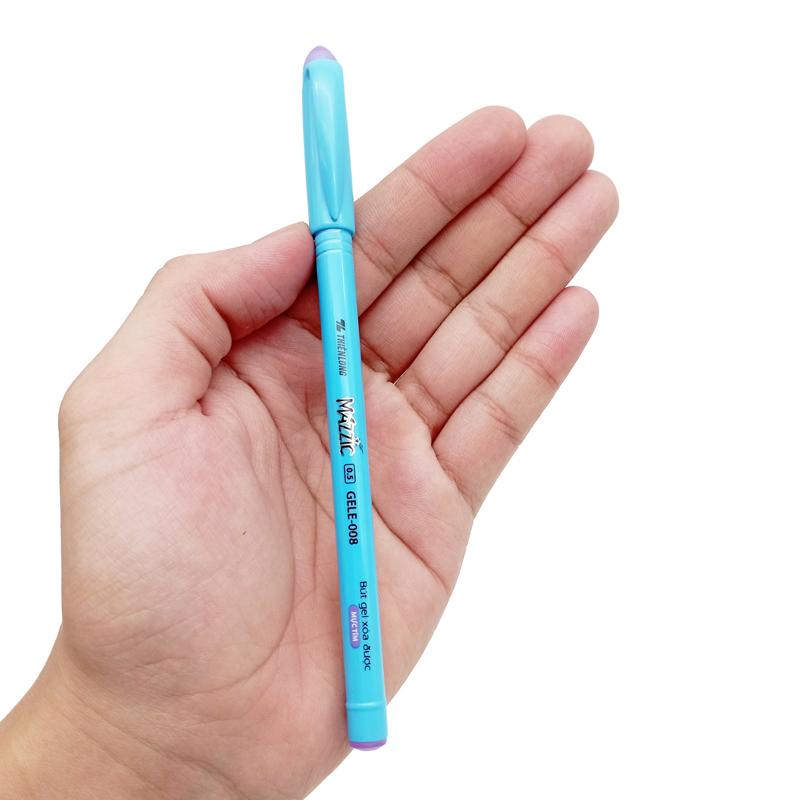 Bút Gel Xóa Được 0.5 mm - Mazzic Thiên Long GELE-008 - Mực Tím