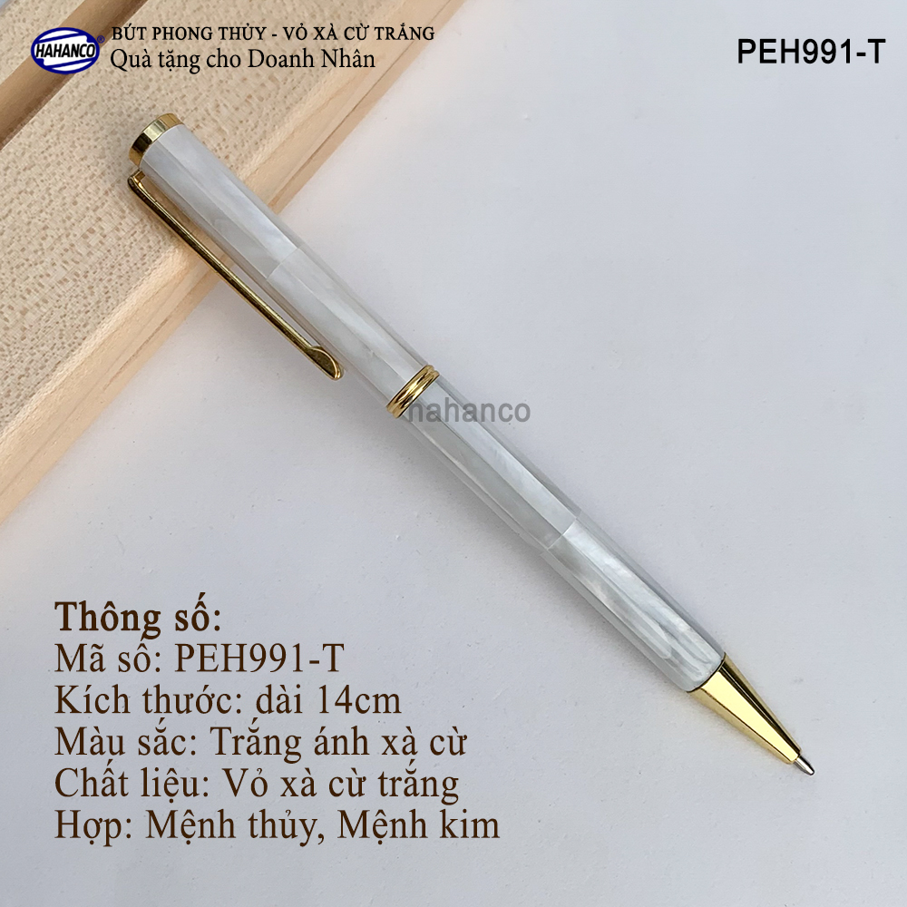 Bút ký phong thủy khảm ốc biển cao cấp (Đủ màu) Món quà vô giá đầy ý nghĩa (PEH991) Đem lại may mắn, tài lộc cho người sở hữu - HAHANCO