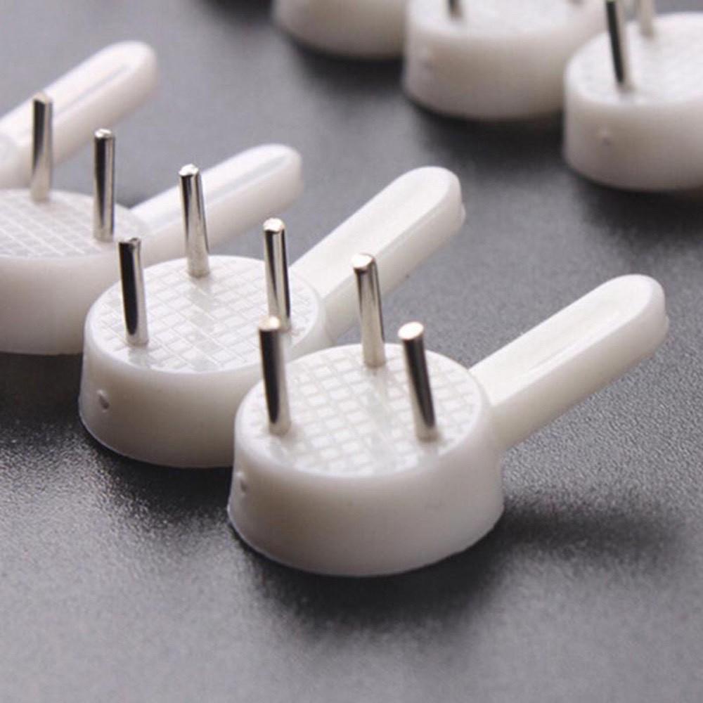 Móc Nhựa Đinh 3 Chân Đóng Tường Chắc Chắn Treo Tranh, Ảnh, Đồng Hồ Trên Tường Không Khoan Đục, Sử Dụng Dễ Dàng, Tiện Lợi. TakyHome 2220