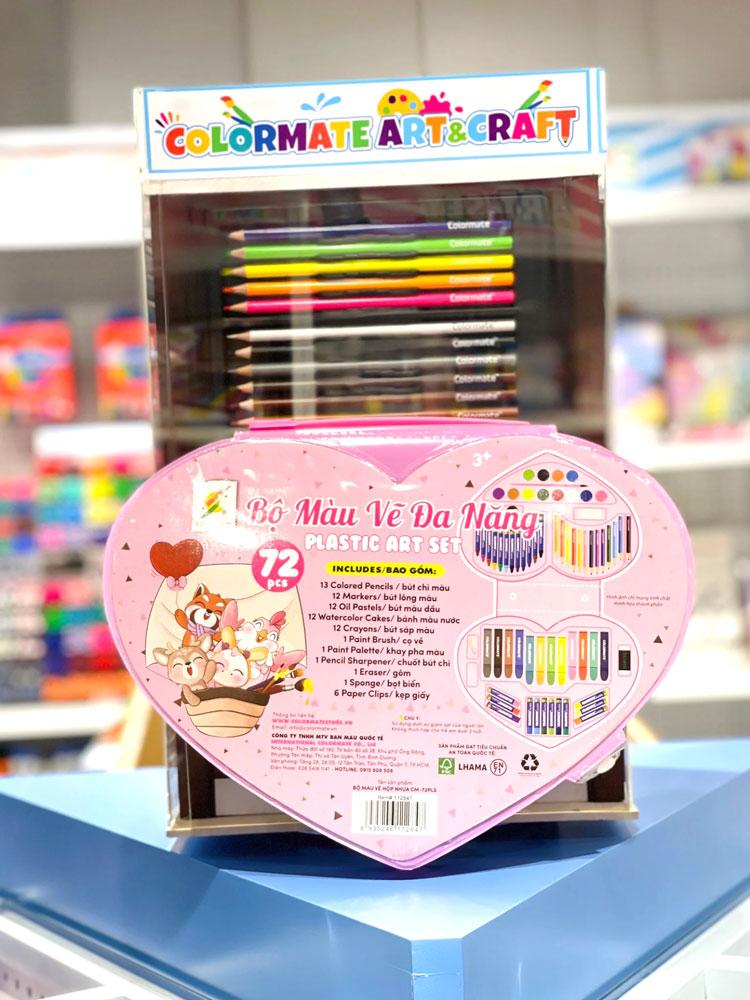 Hộp Màu Vẽ Đa Năng - Colormate CM-72PLS (72 Chi Tiết)