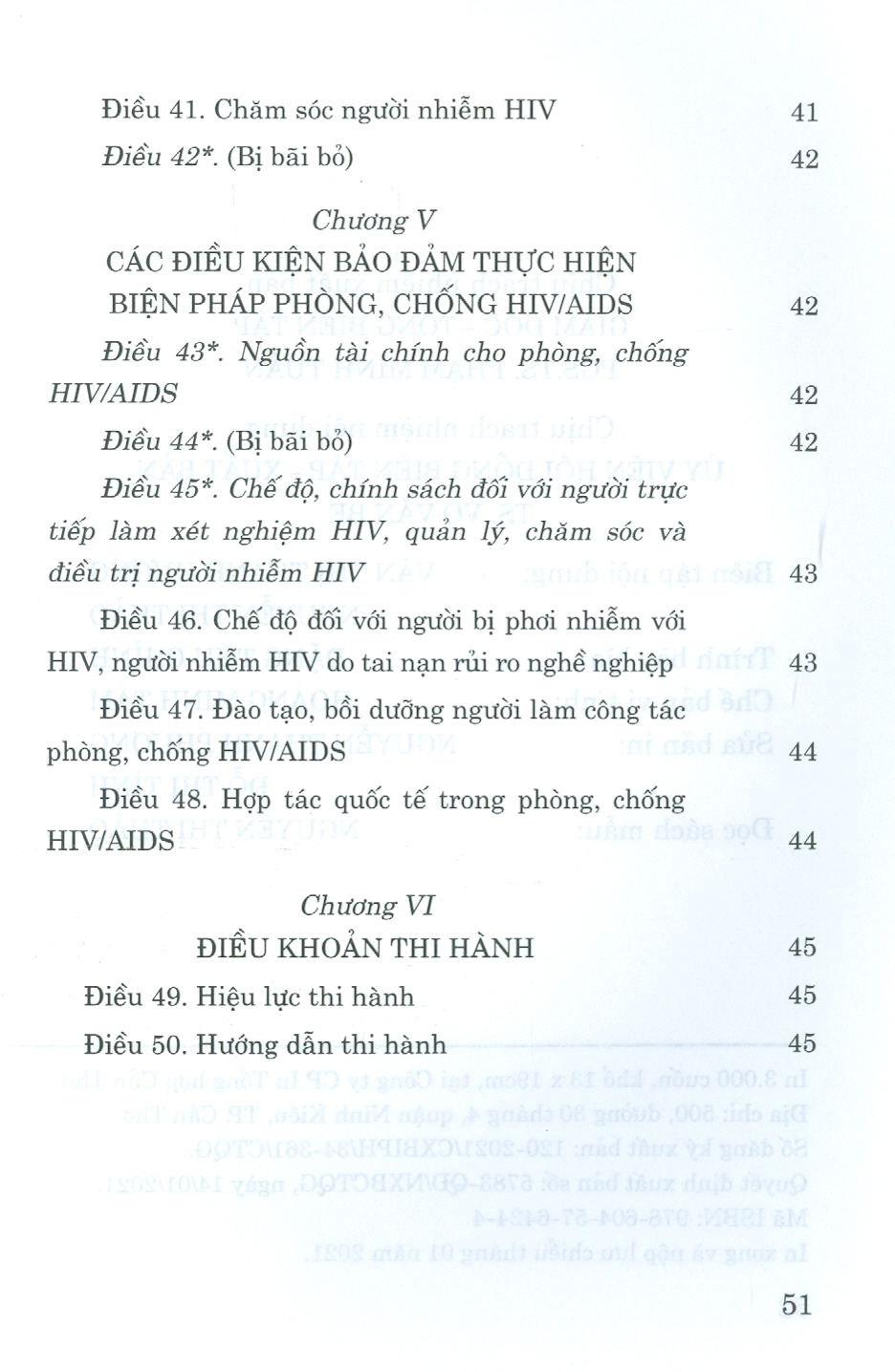 Sách Luật Phòng Chống Vi Rút Gây Ra Hội Chứng Suy Giảm Miễn Dịch Mắc Phải Ở Người (HIV/AIDS) (Hiện hành) (Sửa Đổi Bổ Sung Năm 2020)