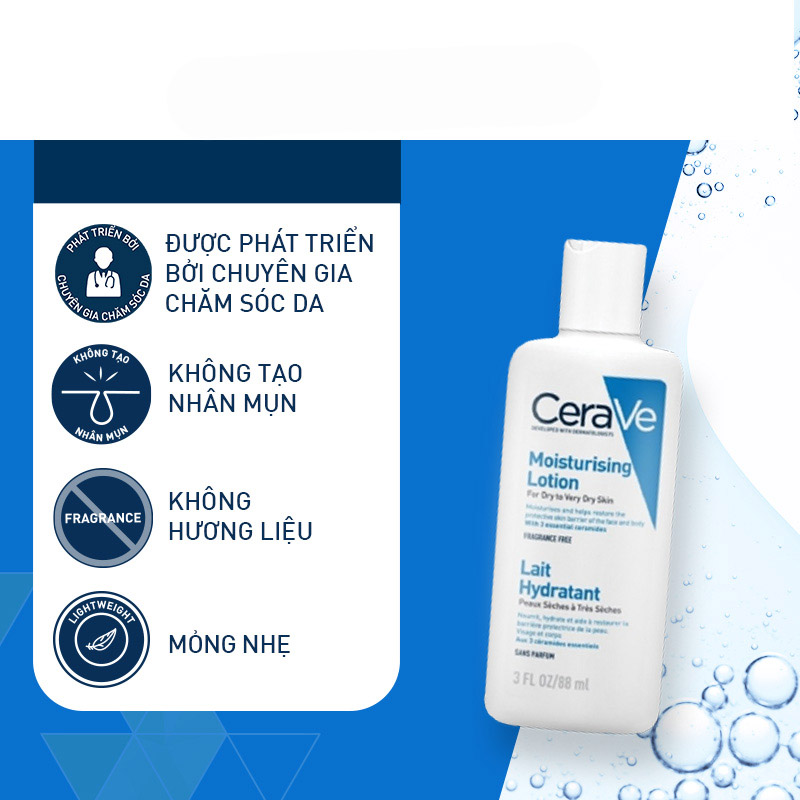 Sữa dưỡng giúp dưỡng ẩm dành cho da khô CeraVe Moisturising Lotion