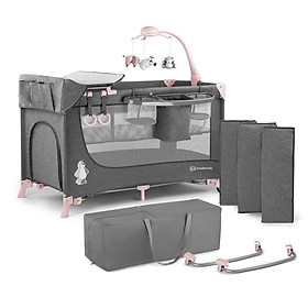NÔI NGỦ JOY KINDERKRAFT (CÓ TREO ĐỒ CHƠI NÔI) DÀNH CHO BÉ TỪ 0 THÁNG TUỔI TRỞ LÊN - HÀNG CHÍNH HÃNG