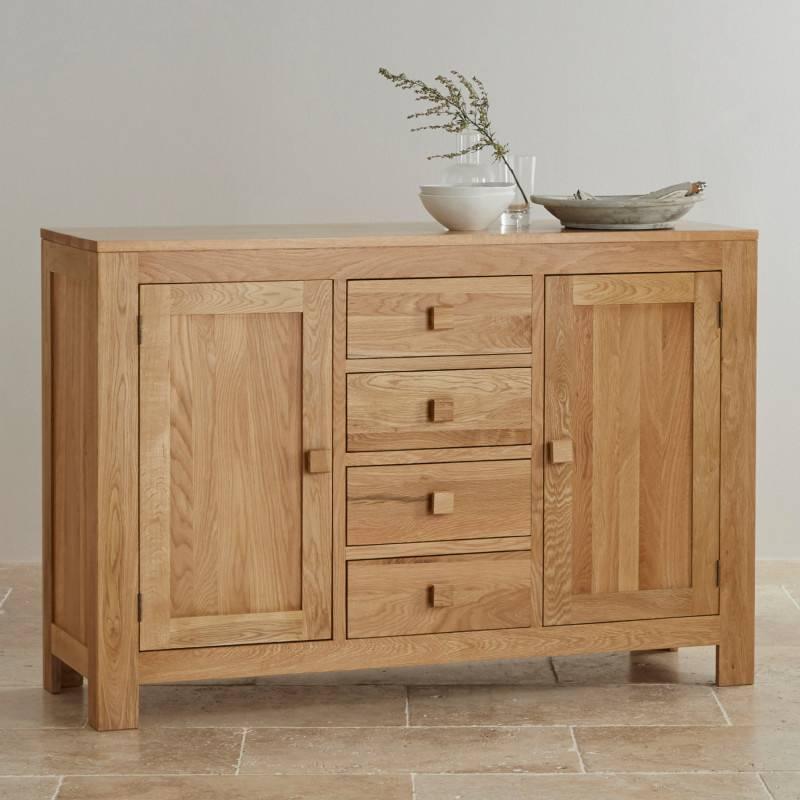 Tủ Chén Thấp Oakdale Lớn Gỗ Sồi Ibie DSCSLDALO (135 x 42 cm)