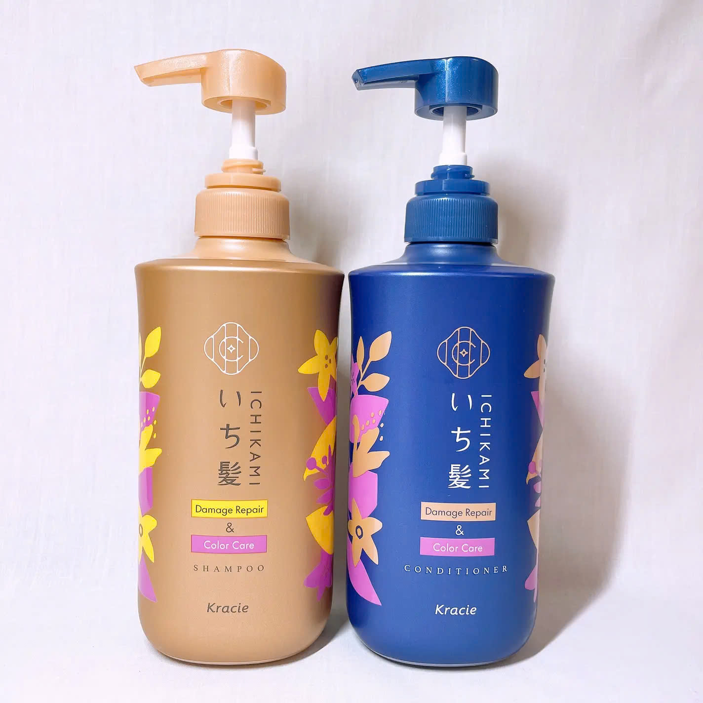 Dầu Gội Phục Hồi Hư Tổn Dành Cho Tóc Nhuộm Kracie Ichikami Damage Repair & Color Care Shampoo (Chai 480ML)