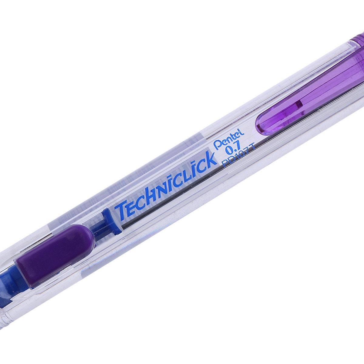 Bút Chì Kim Bấm Giữa 0.7Mm Pd107T - Tím
