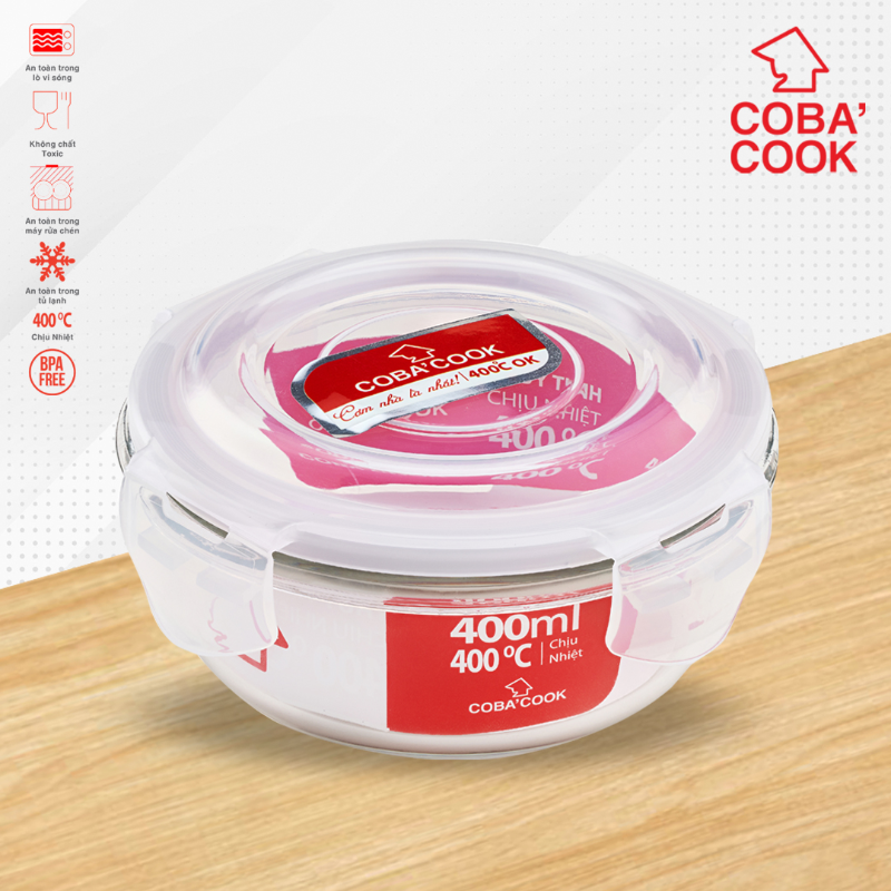 Hộp thủy tinh chịu nhiệt COBA