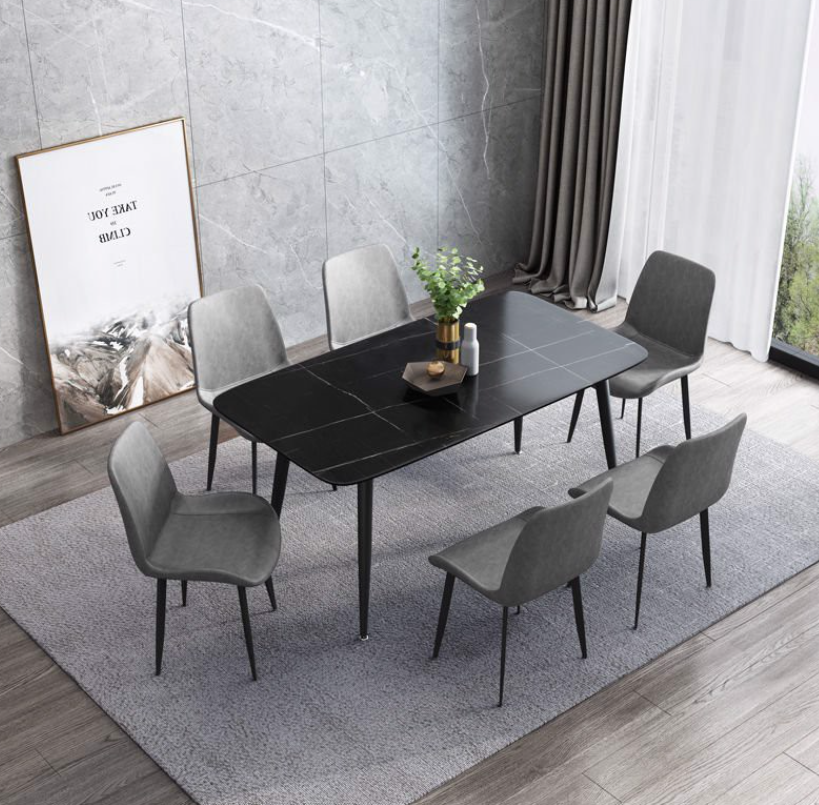 Bàn ăn mặt đá ceramic Tundo giá rẻ kích thước 1m4 x 80 x 75cm