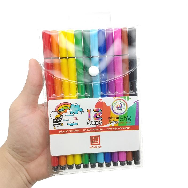 Vỉ 12 Bút Lông Màu Oringa - Hồng Hà 8110