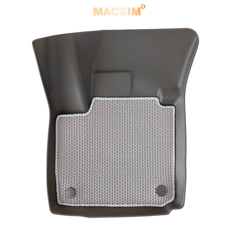 Thảm ô tô sd3 2 lớp dạng lưới lục giác Suzuki XL7/ Suzuki Ertigar (ghi) - bề mặt cao su siêu sạch - Macsim